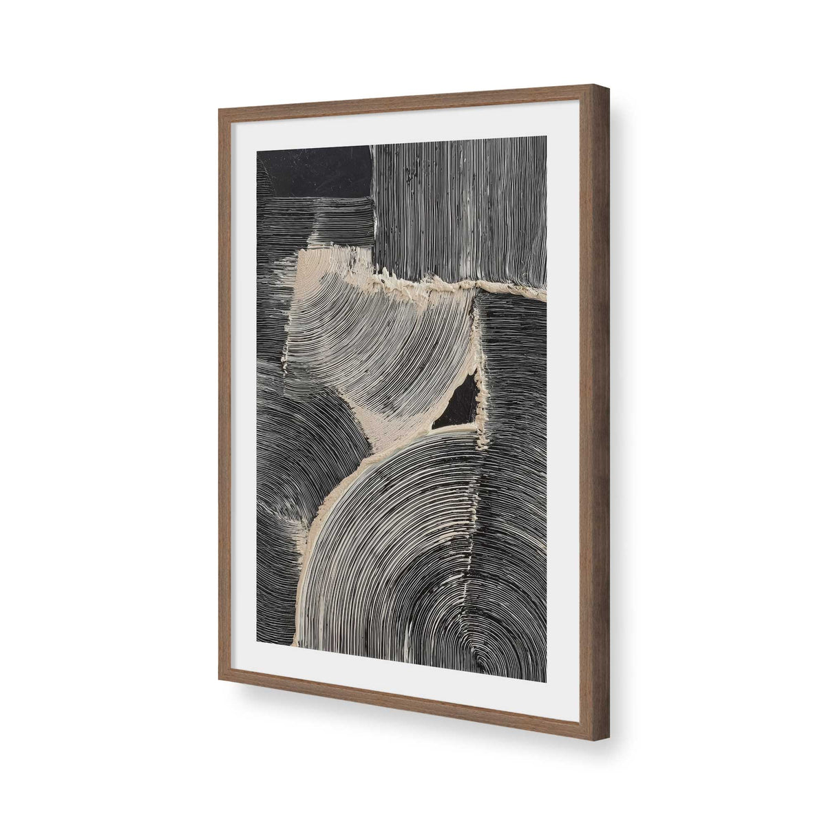 [Color:Walnut], Picture of art in a Walnut frame of the corner