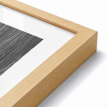 [Color:American Maple], Picture of art in a American Maple frame at an angle