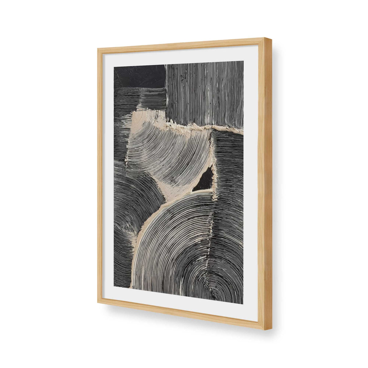 [Color:American Maple], Picture of art in a American Maple frame of the corner