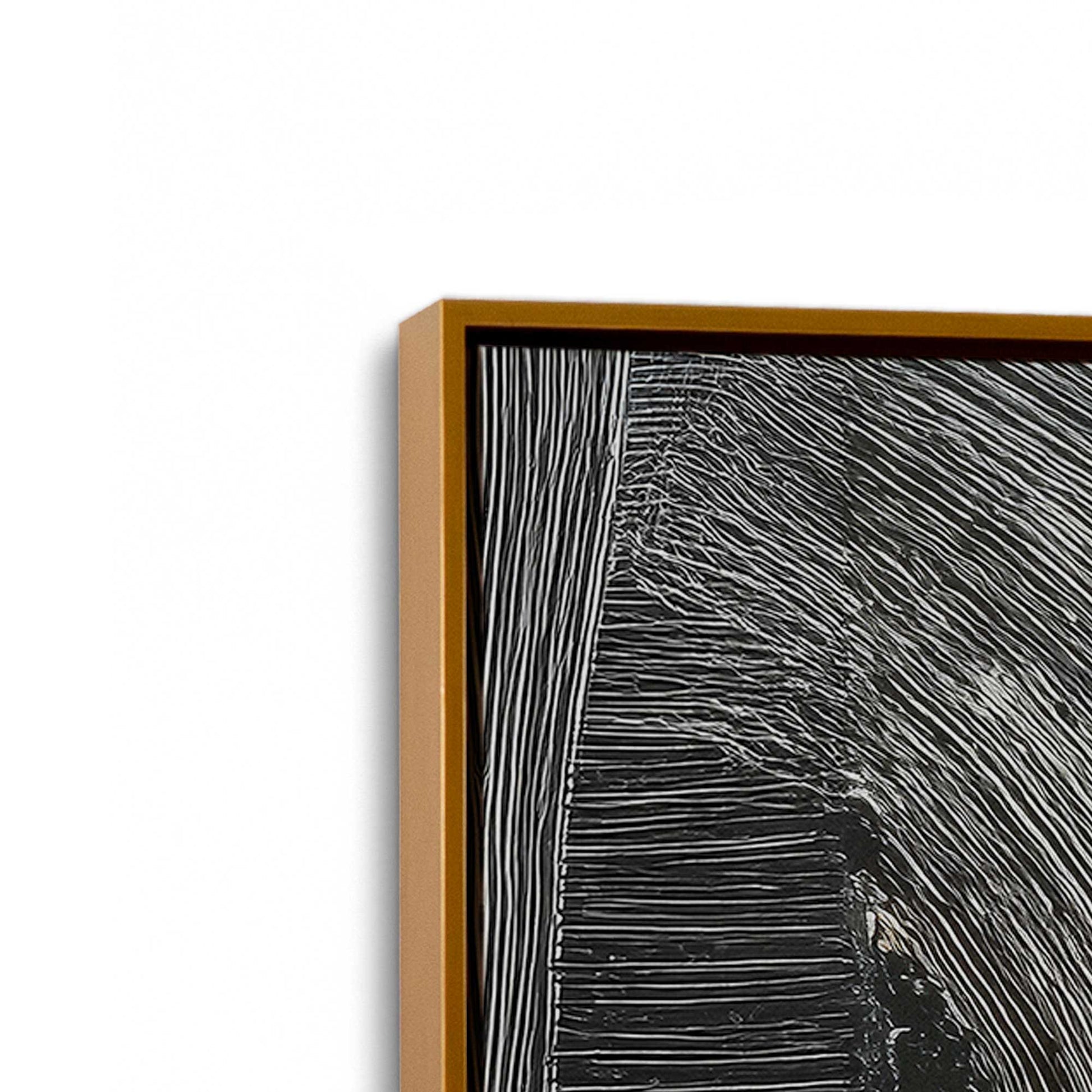 [Color:Polished Gold], Picture of art in a Polished Gold frame at an angle