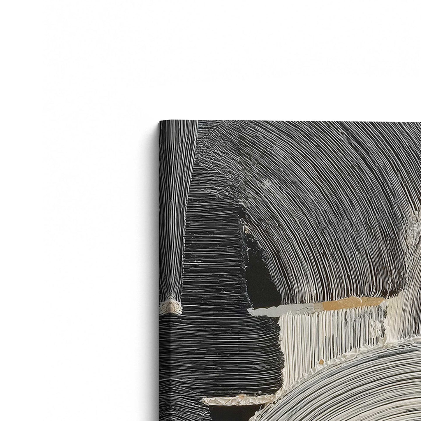 [Color:Stretched Canvas], Picture of the corner of the art