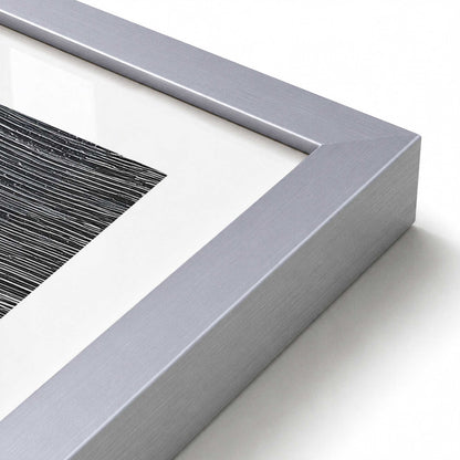 [Color:Polished Chrome], Picture of art in a Polished Chrome frame at an angle