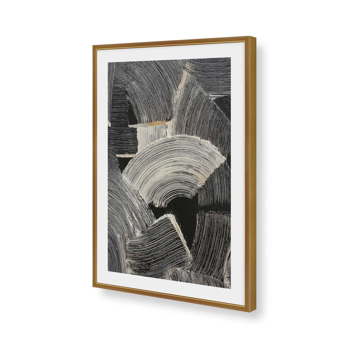 [Color:Polished Gold], Picture of art in a Polished Gold frame of the corner