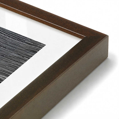 [Color:Brown], Picture of art in a Brown frame at an angle
