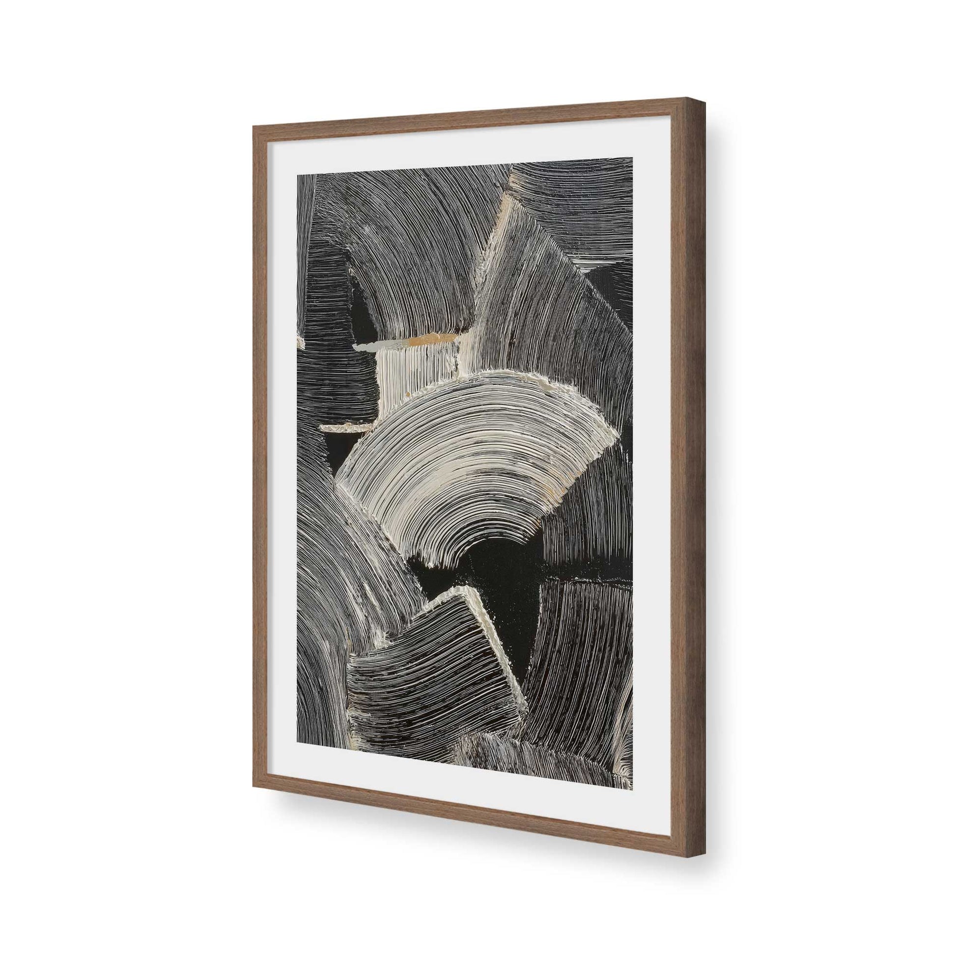 [Color:Walnut], Picture of art in a Walnut frame of the corner