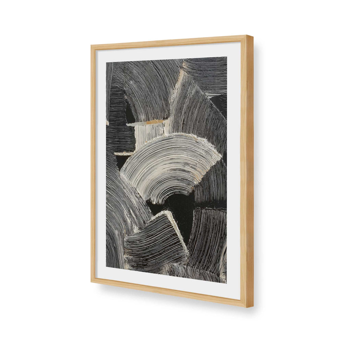 [Color:American Maple], Picture of art in a American Maple frame of the corner