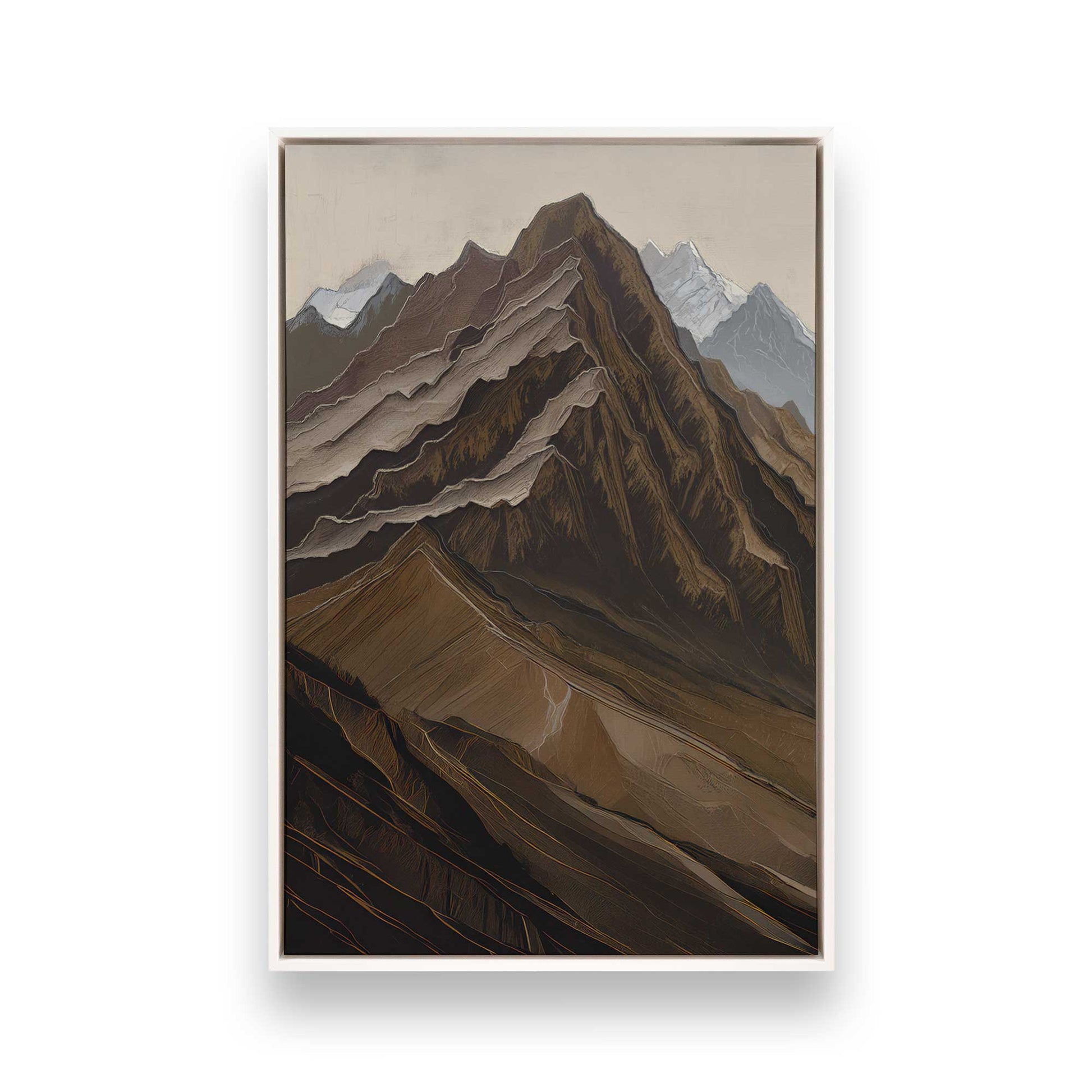 [Color:Opaque White], Picture of art in a White frame