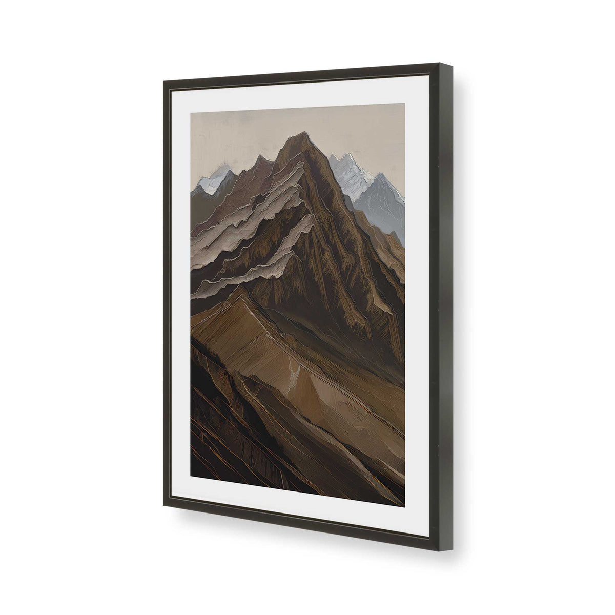 [Color:Satin Black], Picture of art in a Satin Black frame of the corner