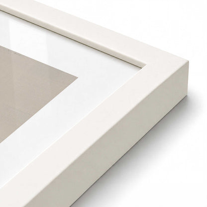 [Color:Opaque White], Picture of art in a Opaque White frame at an angle