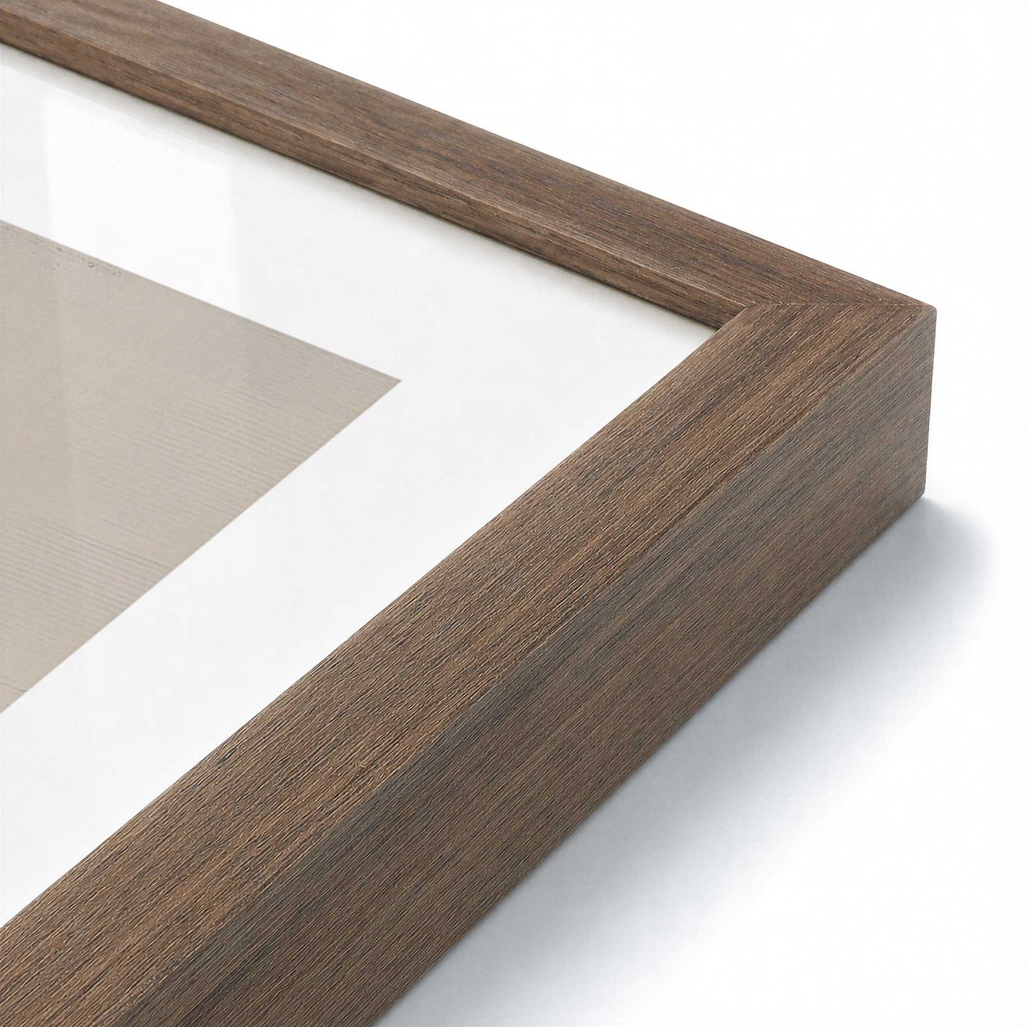 [Color:Walnut], Picture of art in a Walnut frame at an angle