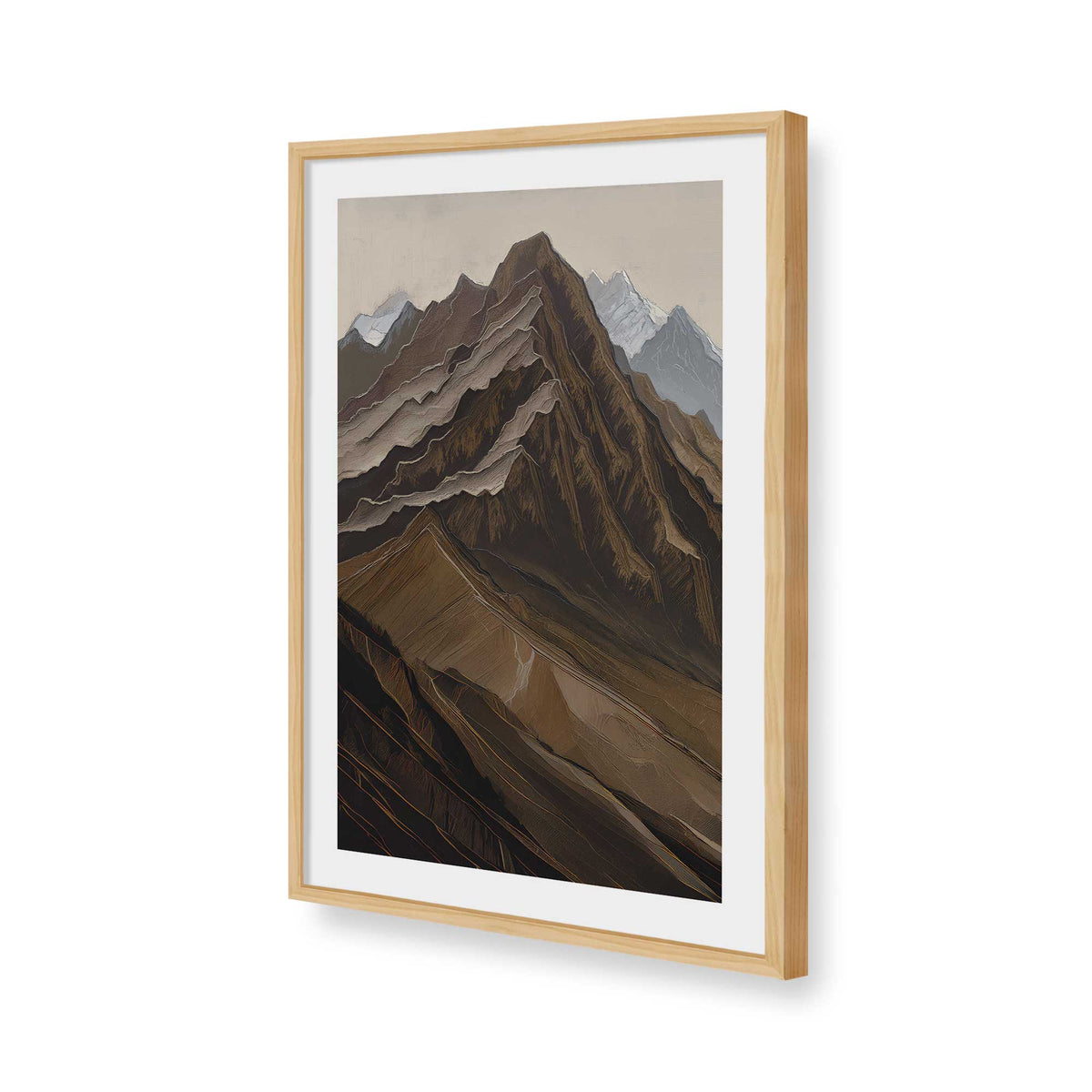 [Color:American Maple], Picture of art in a American Maple frame of the corner