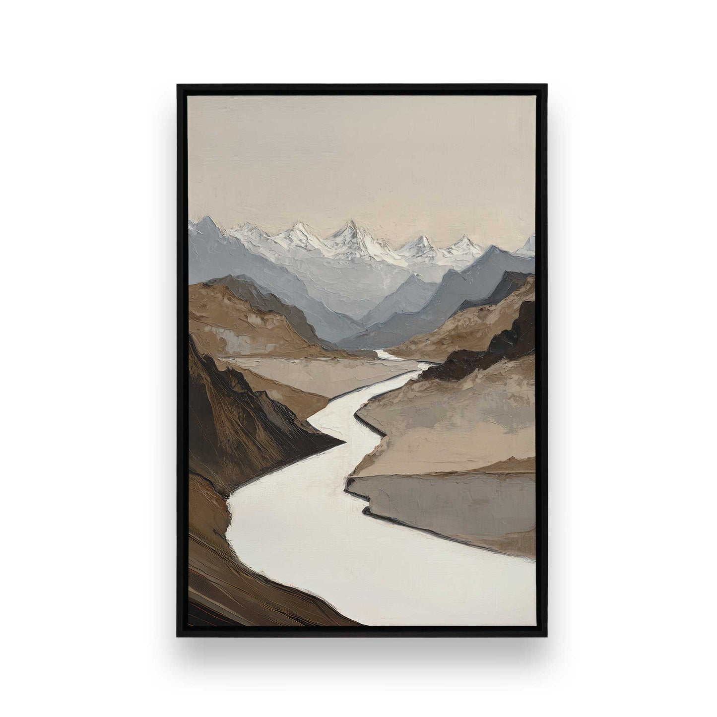 [Color:Satin Black], Picture of art in a Satin Black frame
