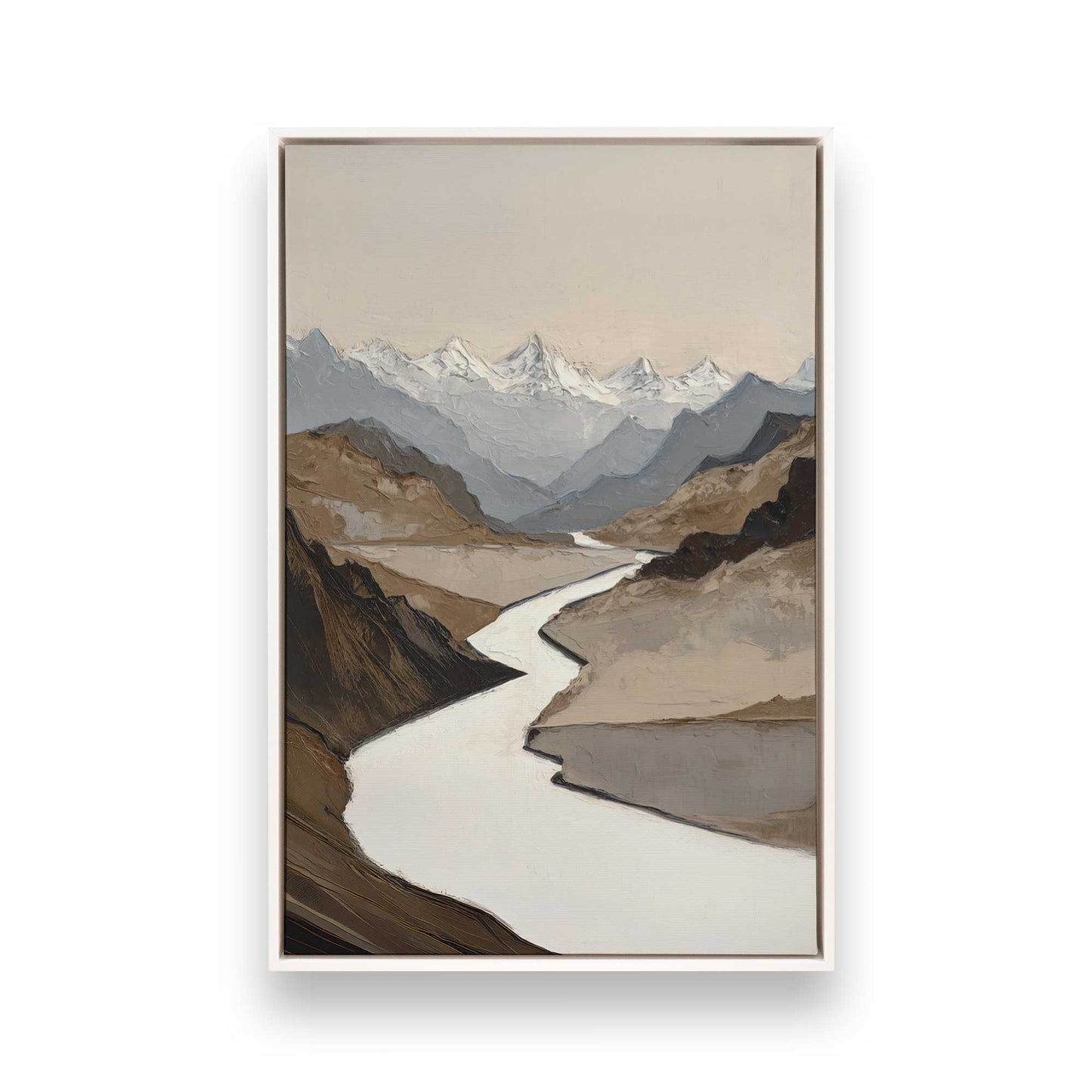 [Color:Opaque White], Picture of art in a White frame