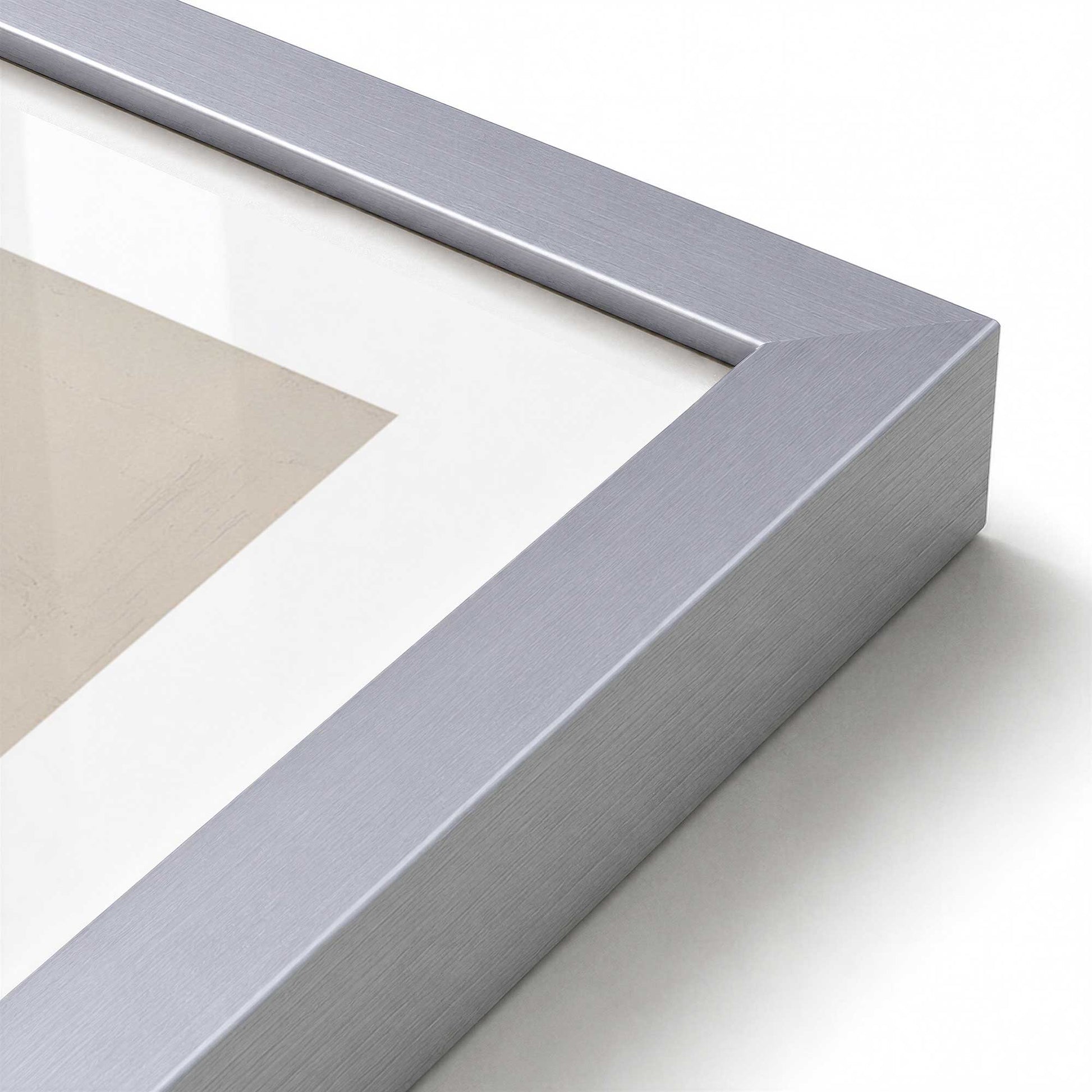 [Color:Polished Chrome], Picture of art in a Polished Chrome frame at an angle