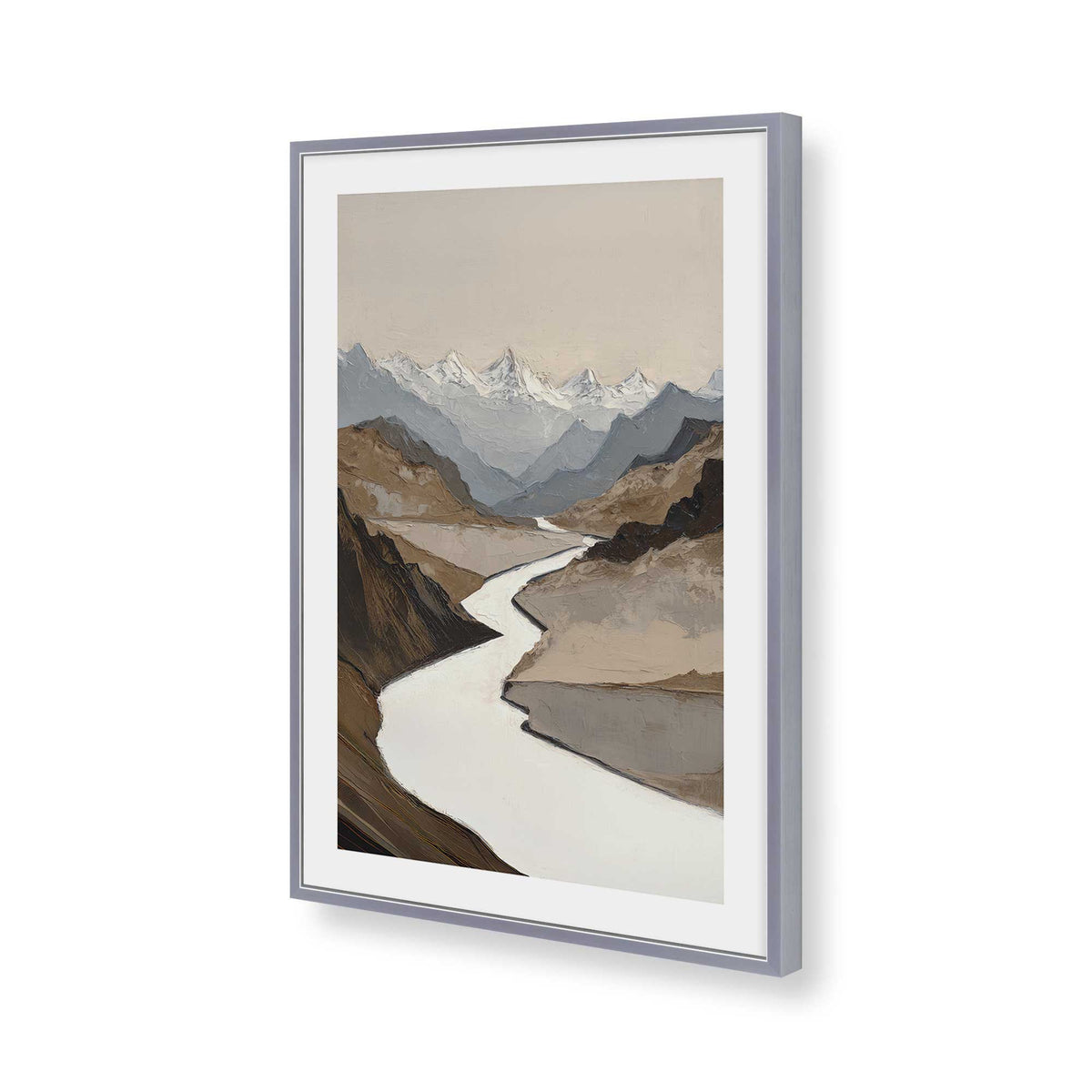 [Color:Polished Chrome], Picture of art in a Polished Chrome frame of the corner