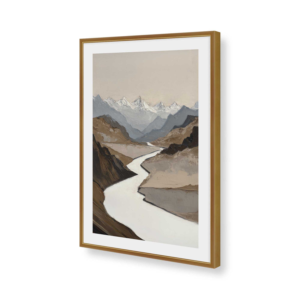 [Color:Polished Gold], Picture of art in a Polished Gold frame of the corner