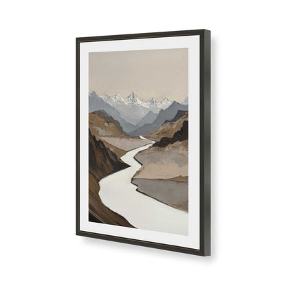 [Color:Satin Black], Picture of art in a Satin Black frame of the corner