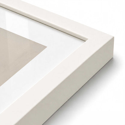 [Color:Opaque White], Picture of art in a Opaque White frame at an angle