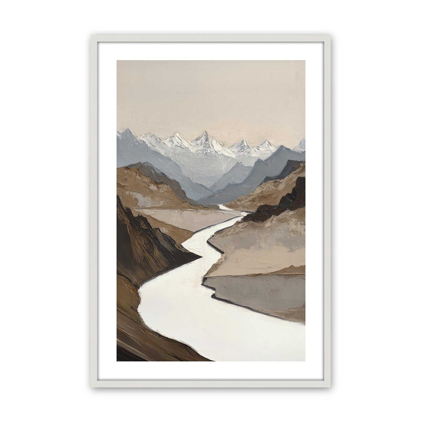 [Color:Opaque White], Picture of art in a Opaque White frame