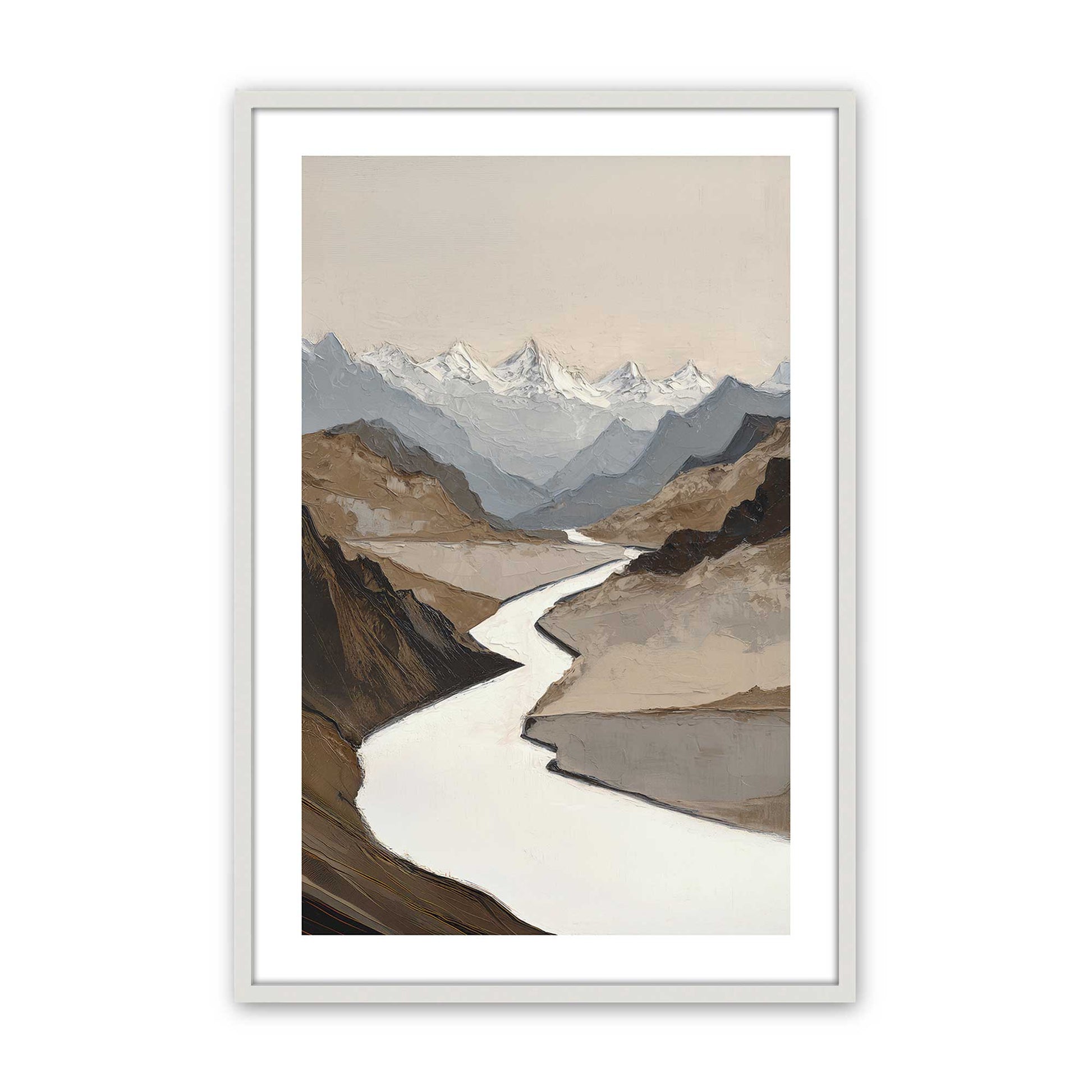 [Color:Opaque White], Picture of art in a Opaque White frame