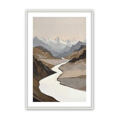 [Color:Opaque White], Picture of art in an Opaque White frame