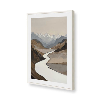 [Color:Opaque White], Picture of art in a Opaque White frame of the corner