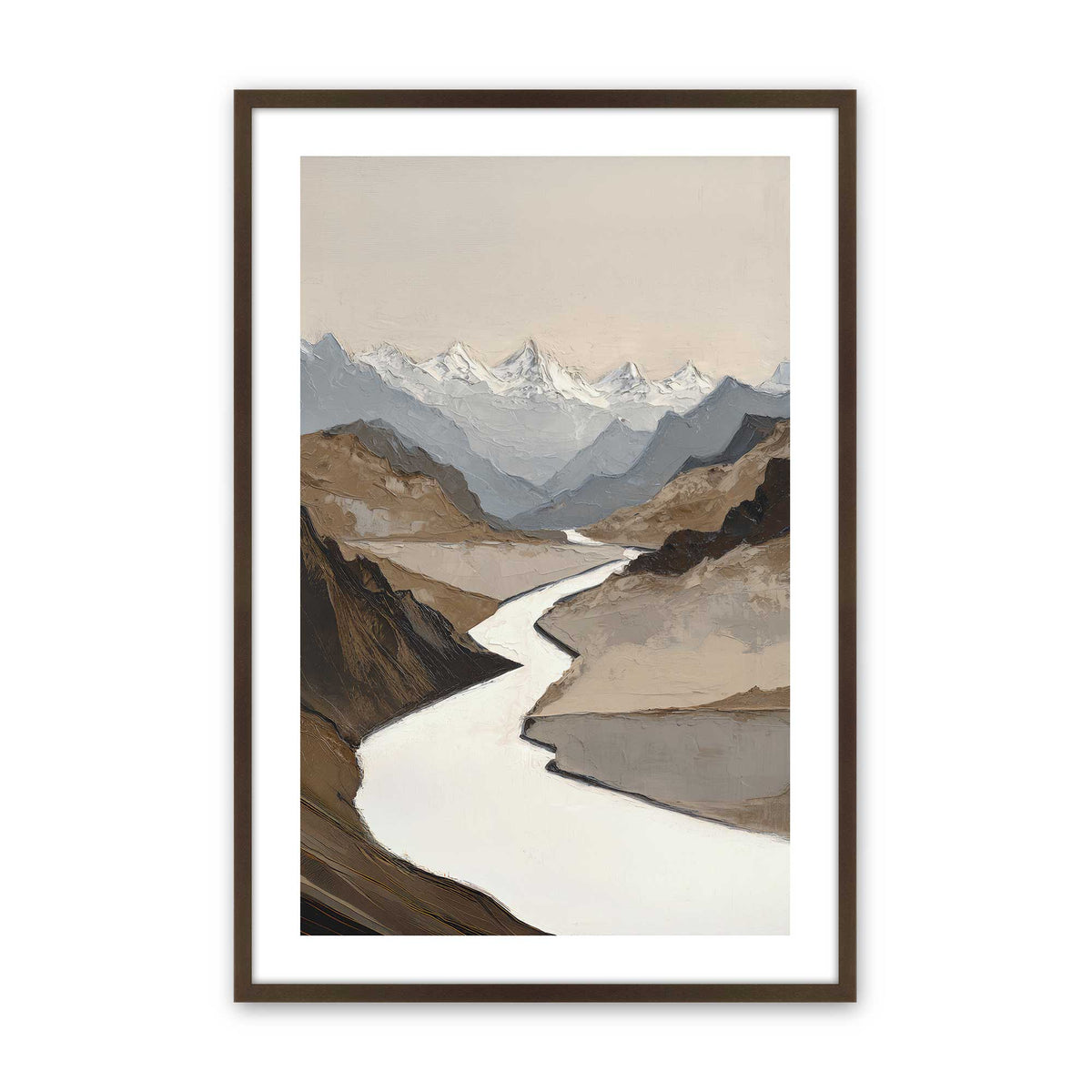 [Color:Belvinder Brown], Picture of art in a Belvinder Brown frame