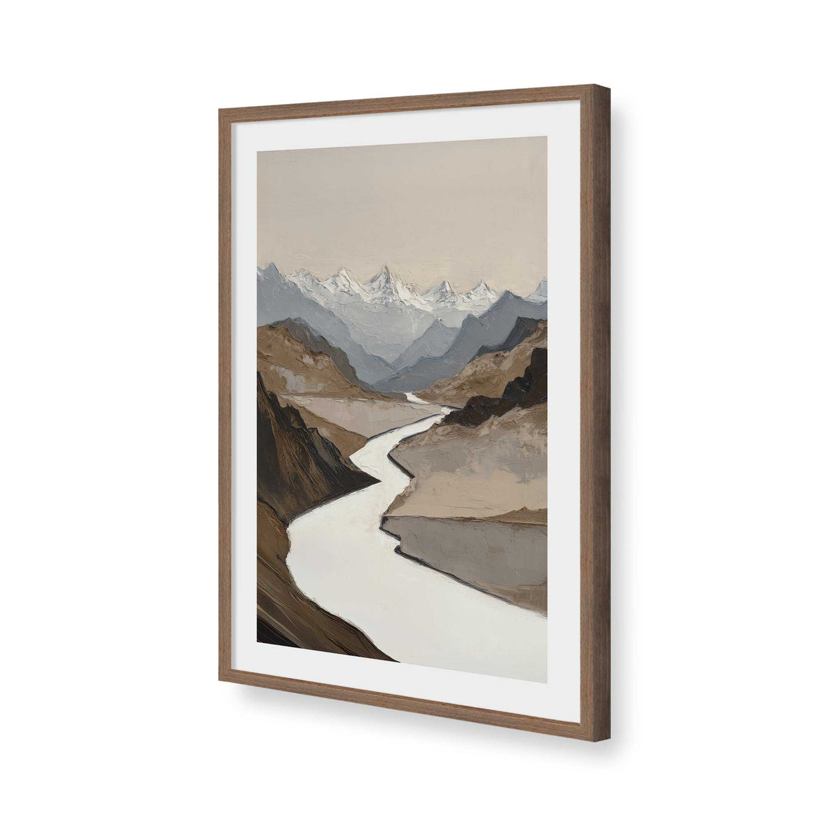 [Color:Walnut], Picture of art in a Walnut frame of the corner
