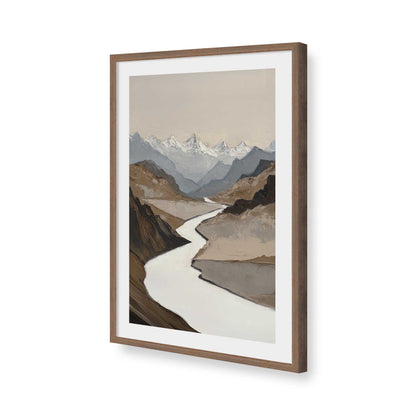 [Color:Walnut], Picture of art in a Walnut frame of the corner