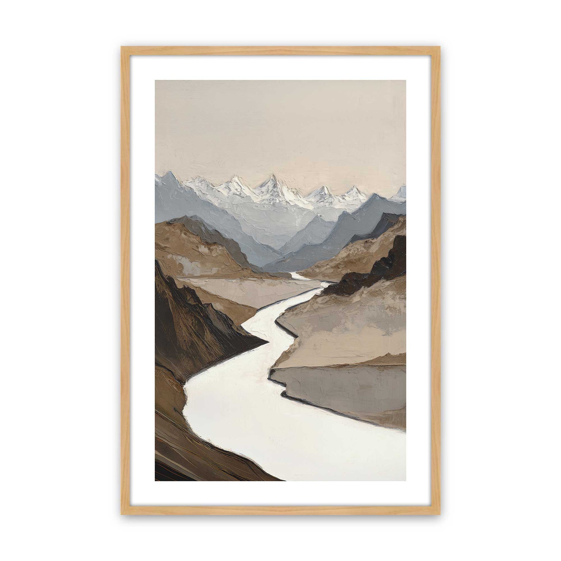 [Color:American Maple], Picture of art in a American Maple frame
