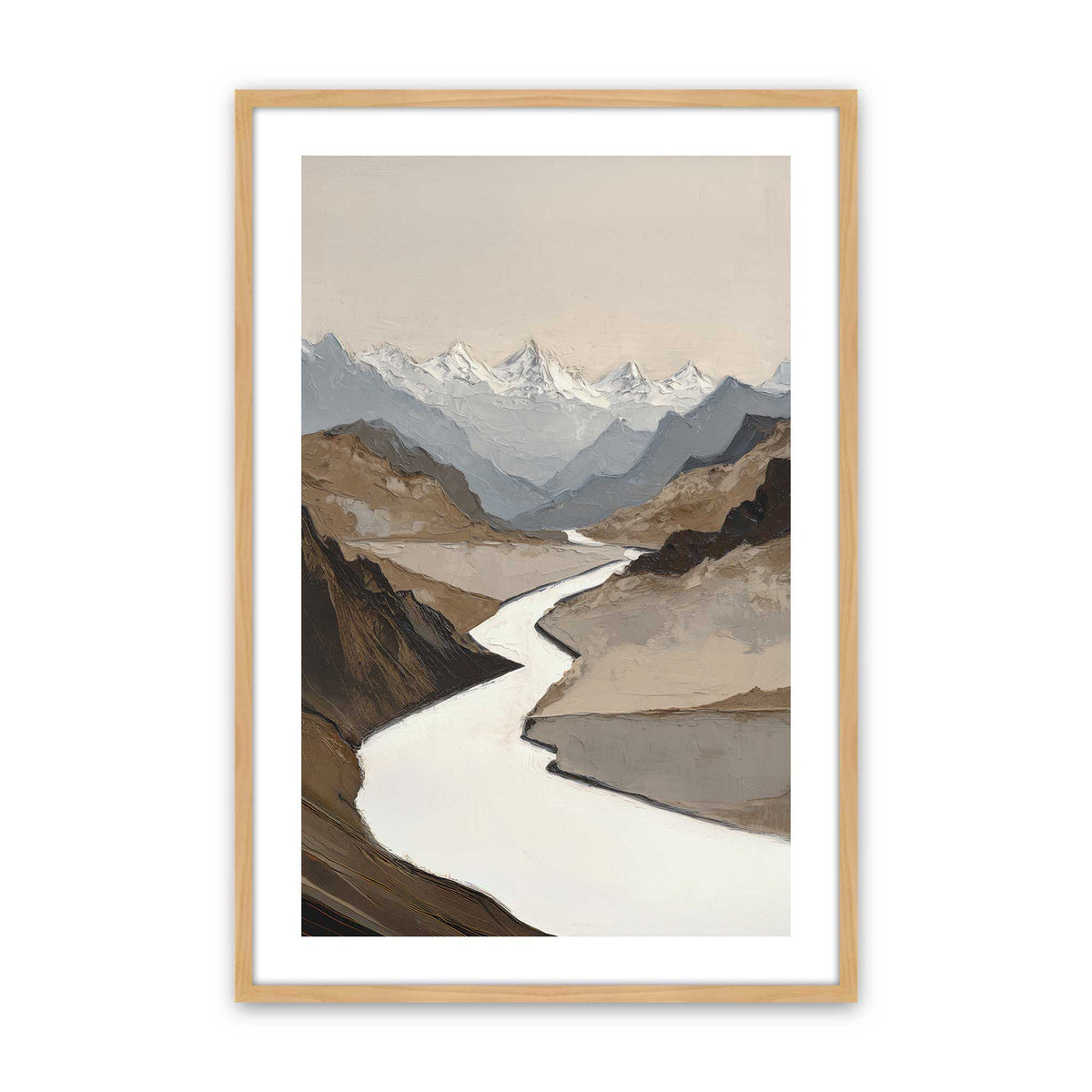 [Color:American Maple], Picture of art in an American Maple frame