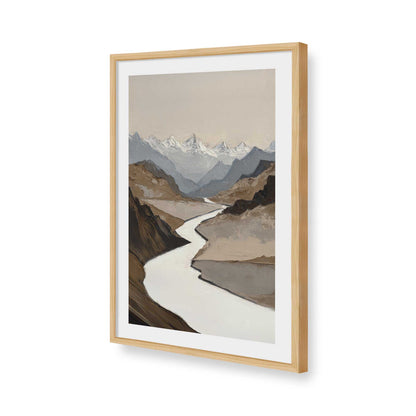 [Color:American Maple], Picture of art in a American Maple frame of the corner