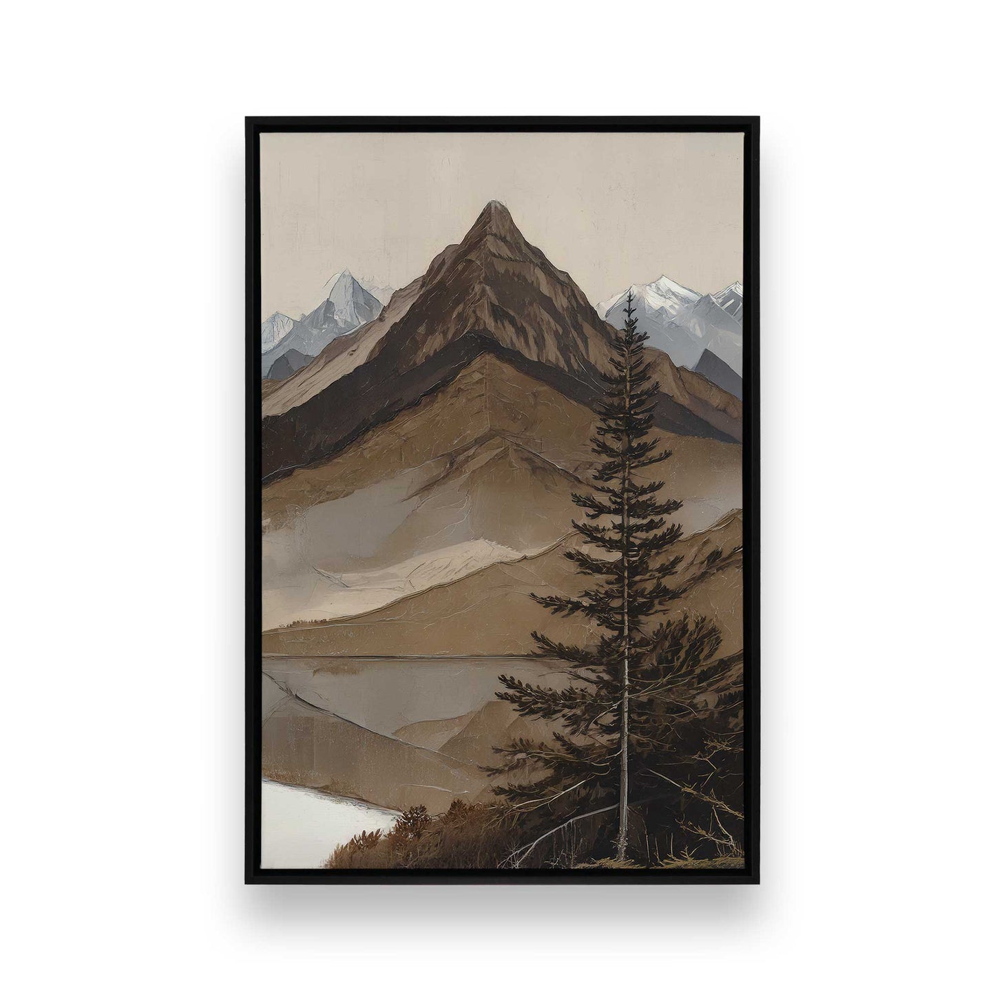 [Color:Satin Black], Picture of art in a Satin Black frame