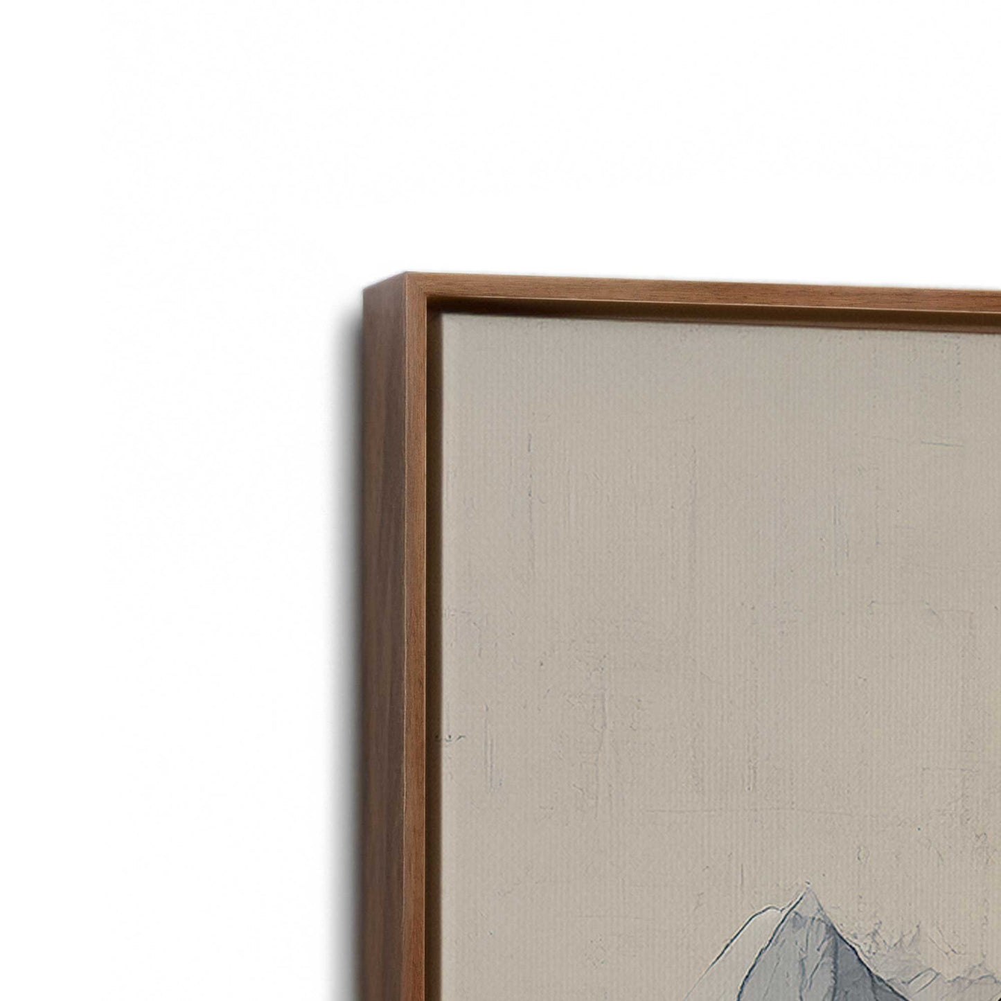 [Color:Walnut], Picture of art in a Walnut frame at an angle