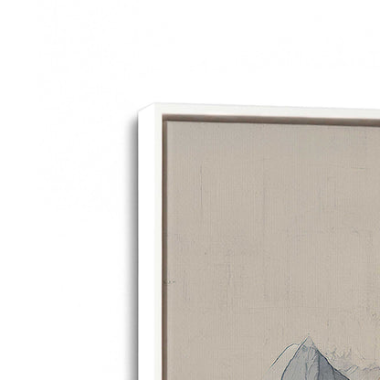 [Color:Opaque White], Picture of art in a White frame at an angle