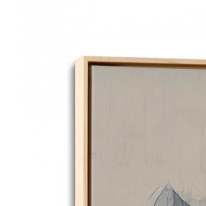 [Color:American Maple], Picture of art in a American Maple frame at an angle