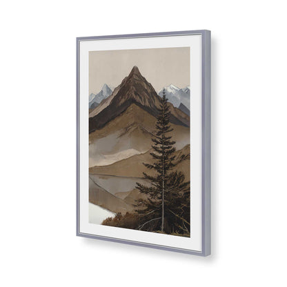 [Color:Polished Chrome], Picture of art in a Polished Chrome frame of the corner