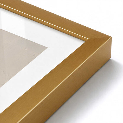 [Color:Polished Gold], Picture of art in a Polished Gold frame at an angle