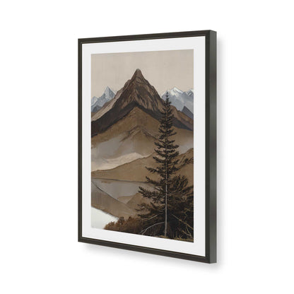 [Color:Satin Black], Picture of art in a Satin Black frame of the corner