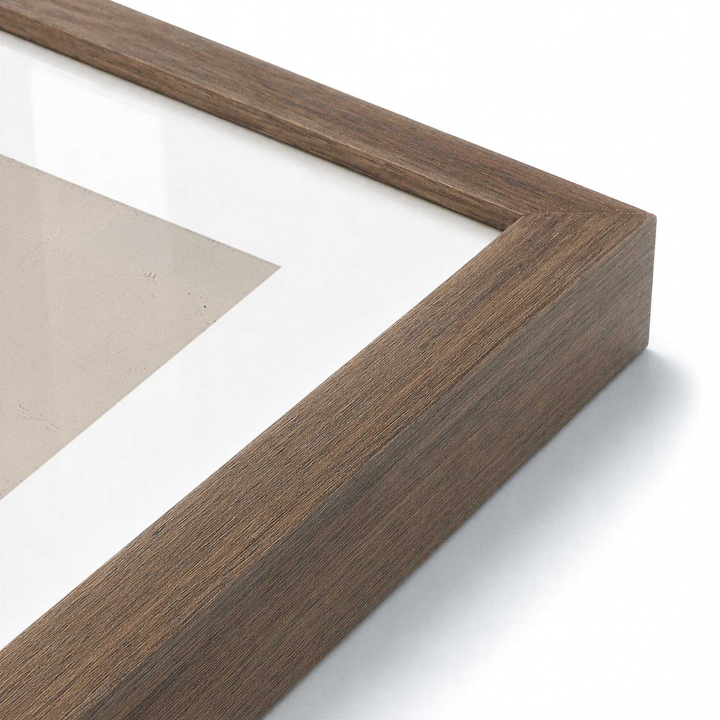 [Color:Walnut], Picture of art in a Walnut frame at an angle