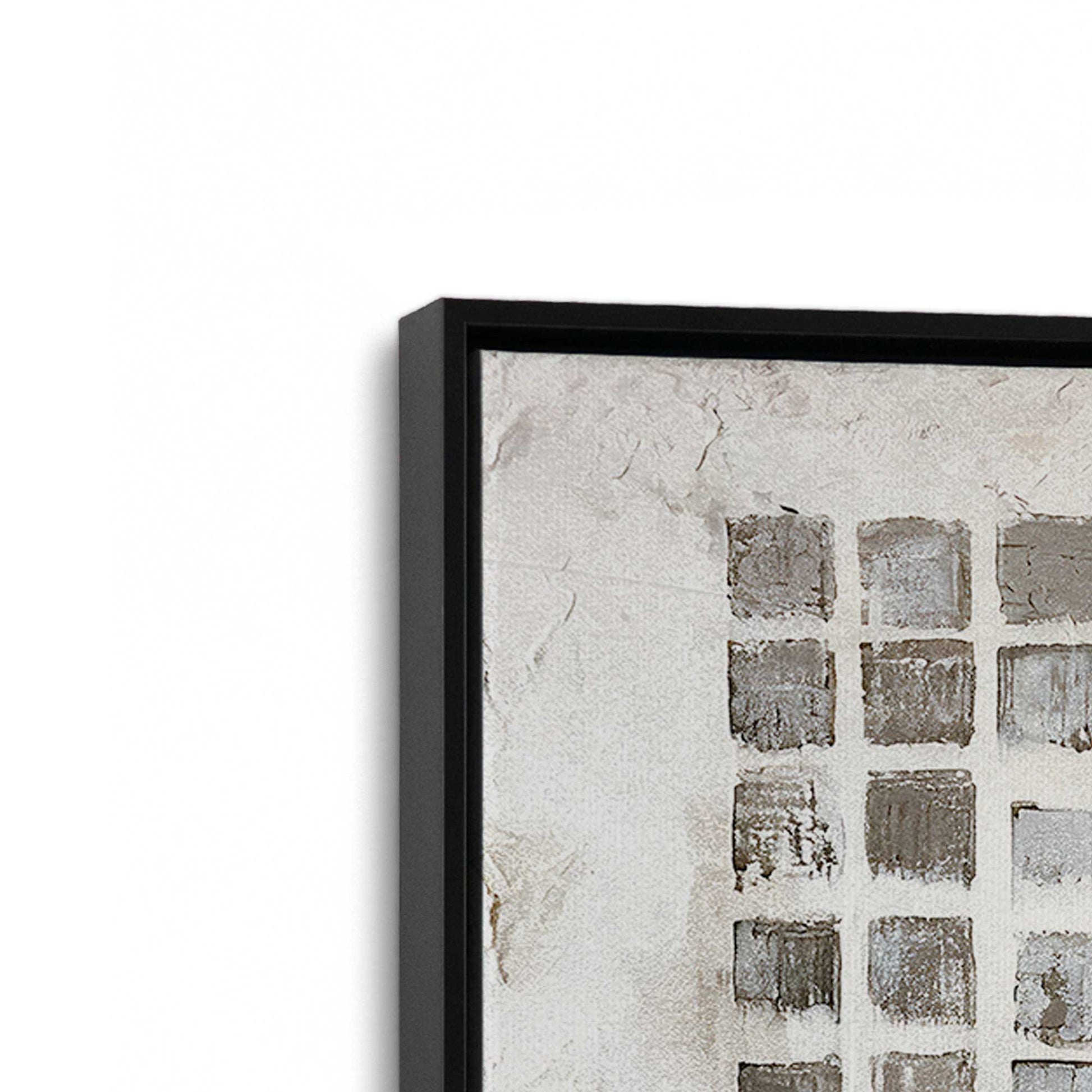 [Color:Satin Black], Picture of art in a Satin Black frame at an angle