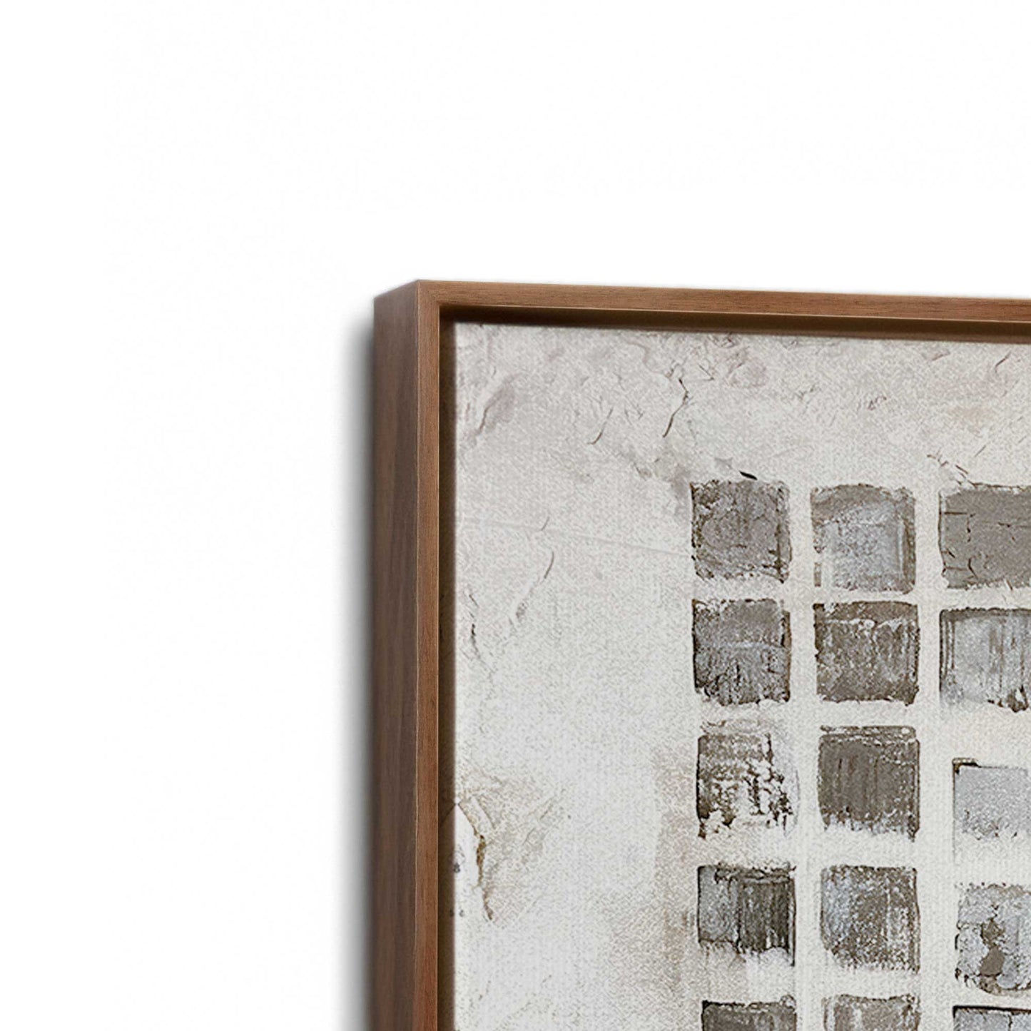 [Color:Walnut], Picture of art in a Walnut frame at an angle