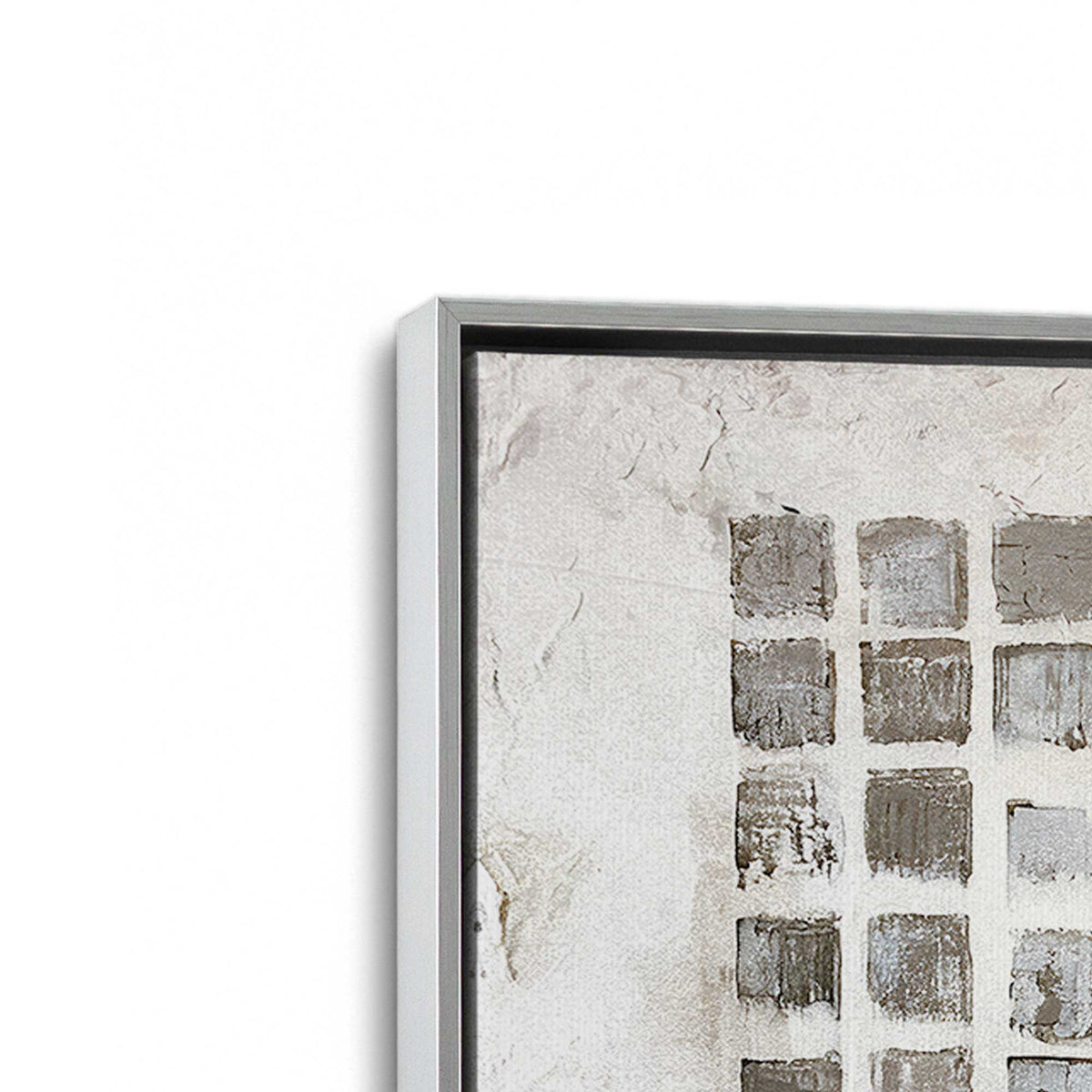 [Color:Polished Chrome], Picture of art in a Polished Chrome frame at an angle