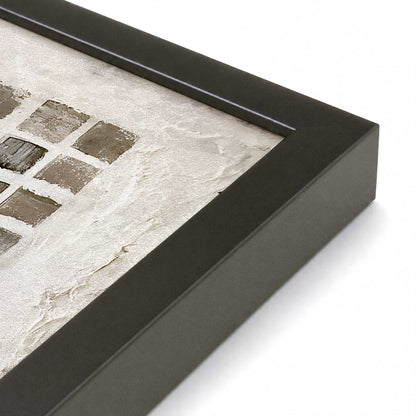 [Color:Satin Black], Picture of art in a Satin Black frame at an angle