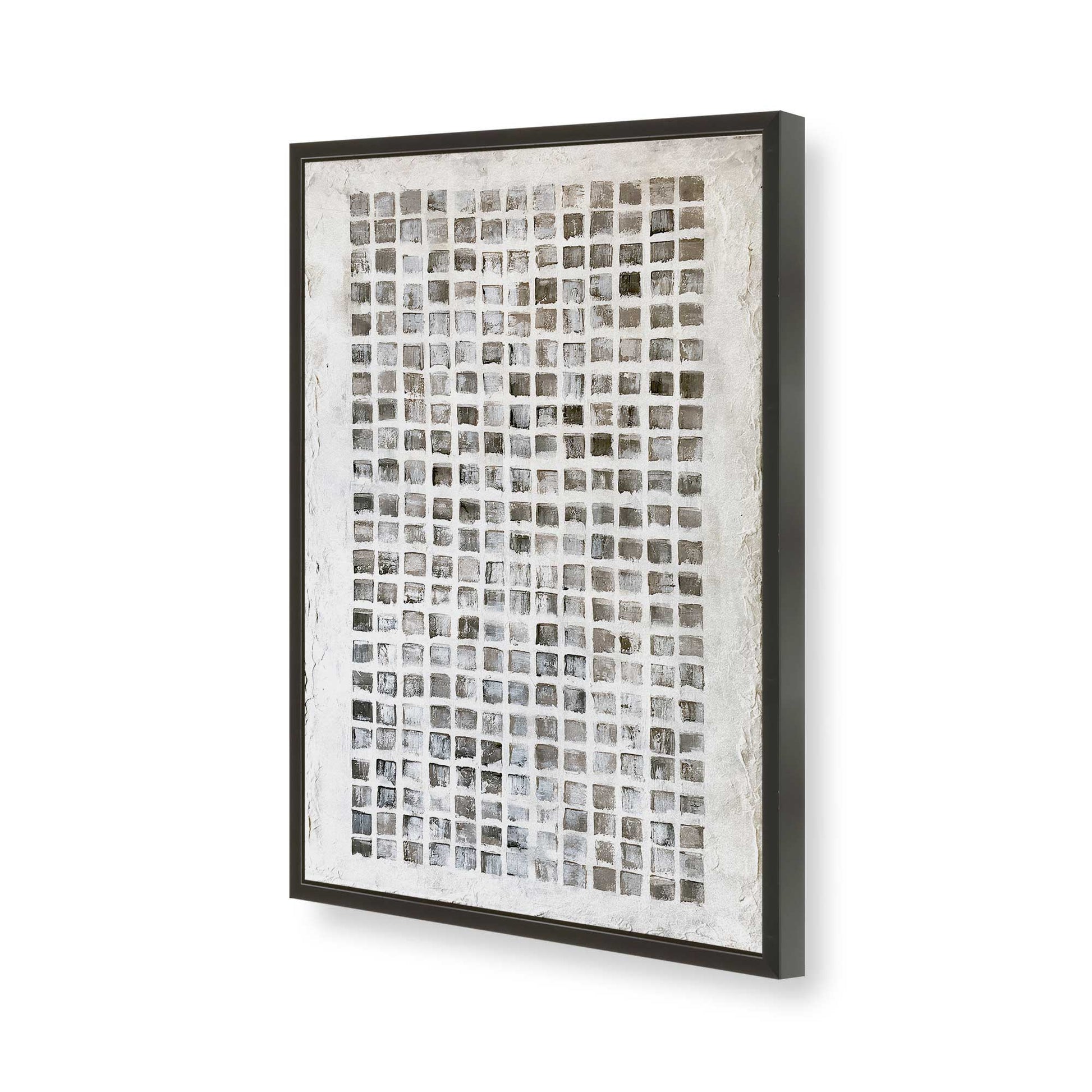 [Color:Satin Black], Picture of art in a Satin Black frame of the corner