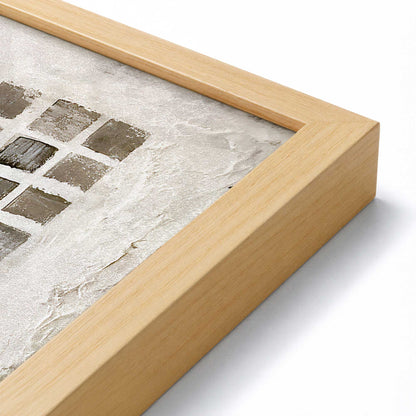 [Color:American Maple], Picture of art in a American Maple frame at an angle