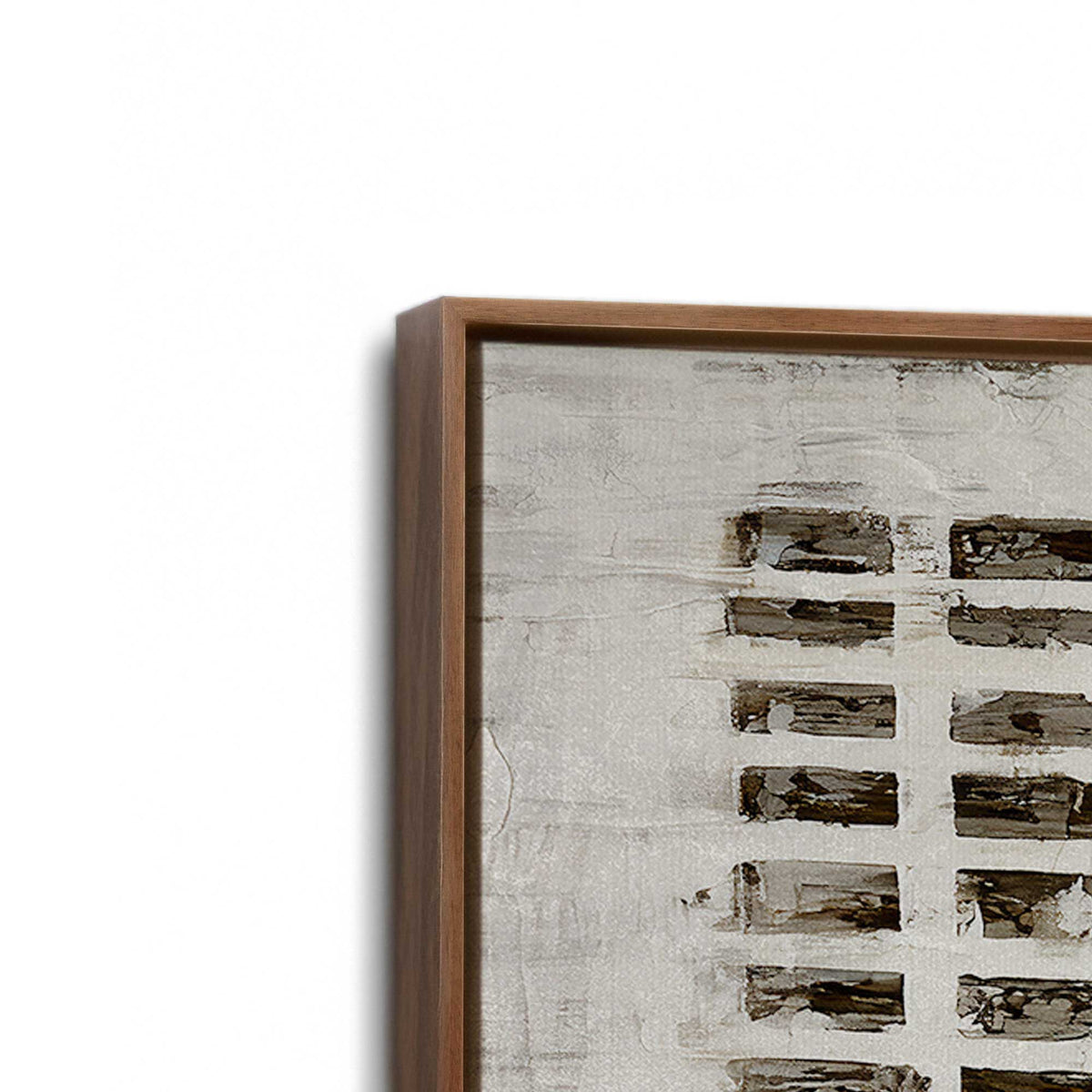 [Color:Walnut], Picture of art in a Walnut frame at an angle