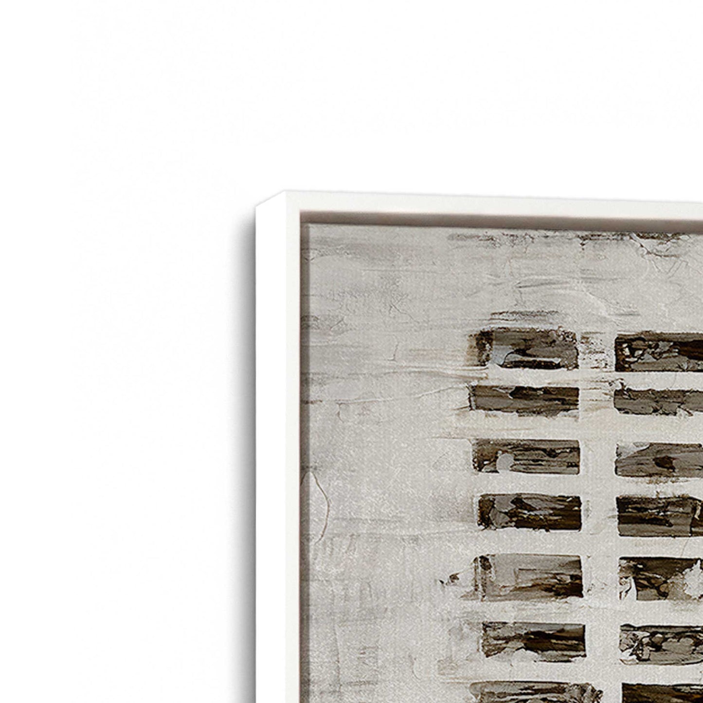 [Color:Opaque White], Picture of art in a White frame at an angle