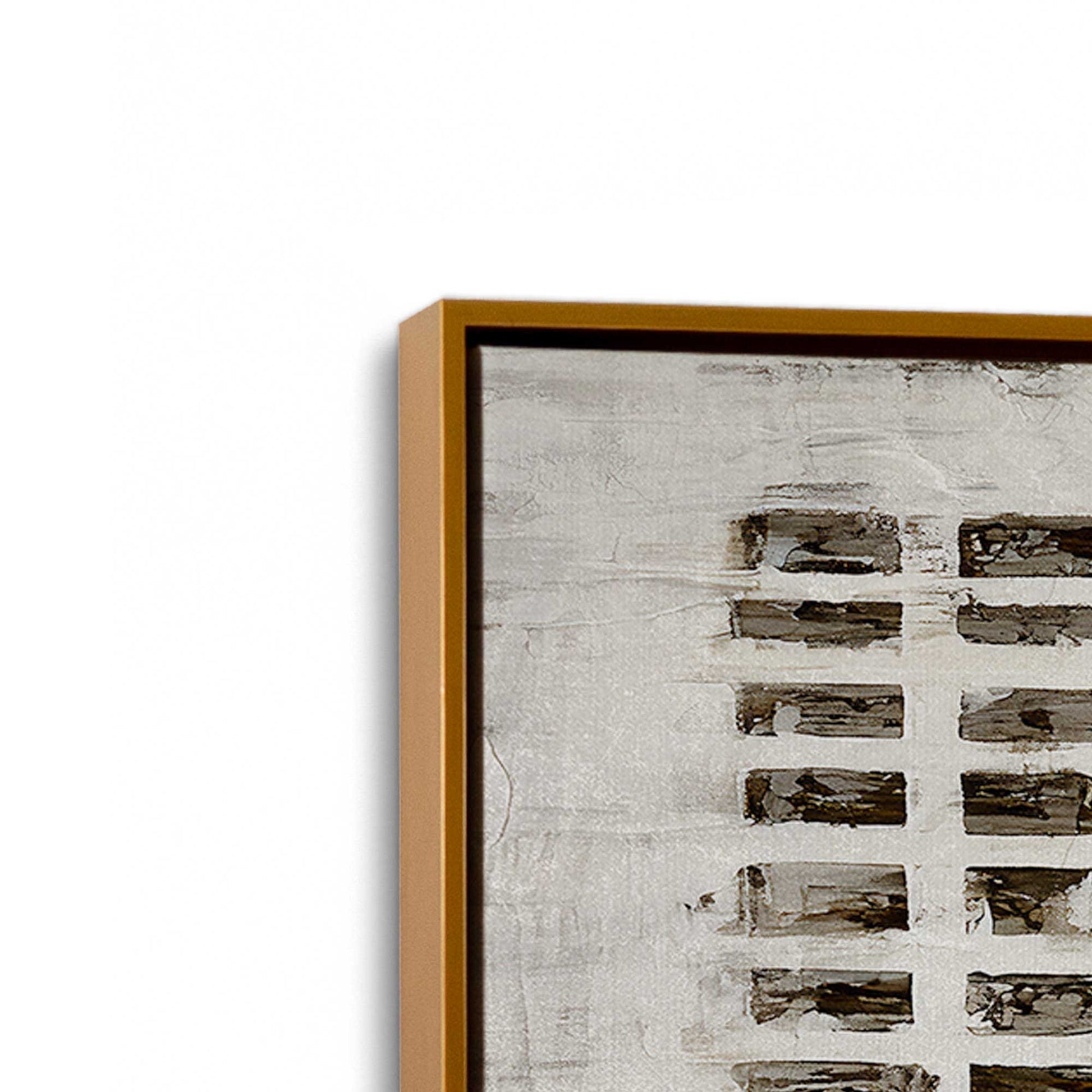 [Color:Polished Gold], Picture of art in a Polished Gold frame at an angle