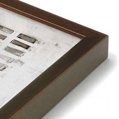 [Color:Brown], Picture of art in a Brown frame at an angle